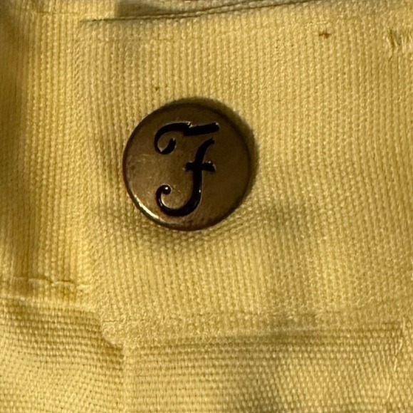 Farah Yellow Solid Vintage Boys Shorts Size 4 Preppy Golfcore USA Made - Picture 2 of 7